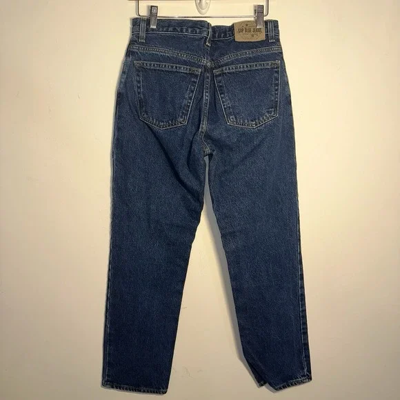 Gap Medium Wash 5 Pocket Low Rise Button Fly Denim Blue Ankle Jeans Womens 6 - Picture 3 of 6